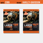 Labor Rate Signs (Clings & Posters)