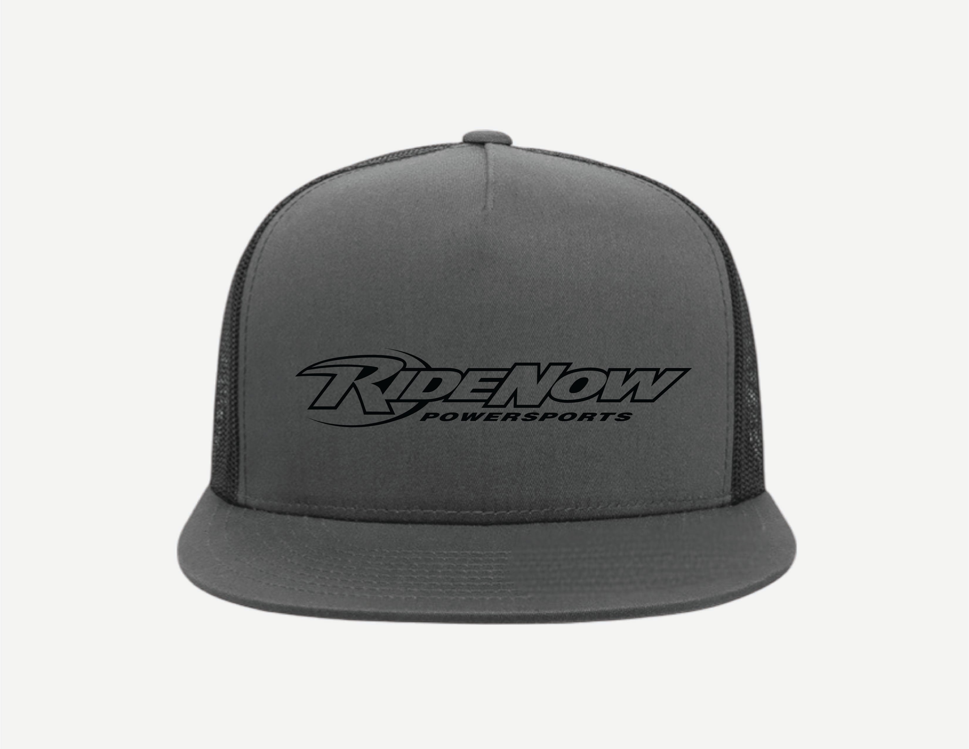 Flat Bill 6 Panel Trucker Hat