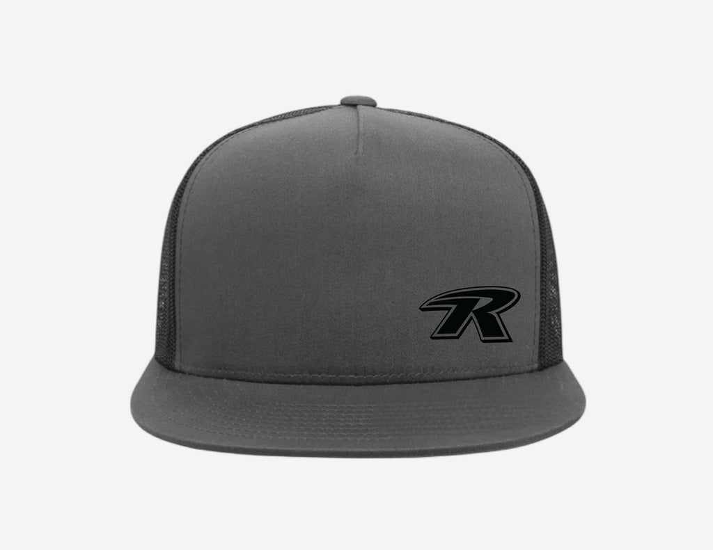 Flat Bill 6 Panel Trucker Hat