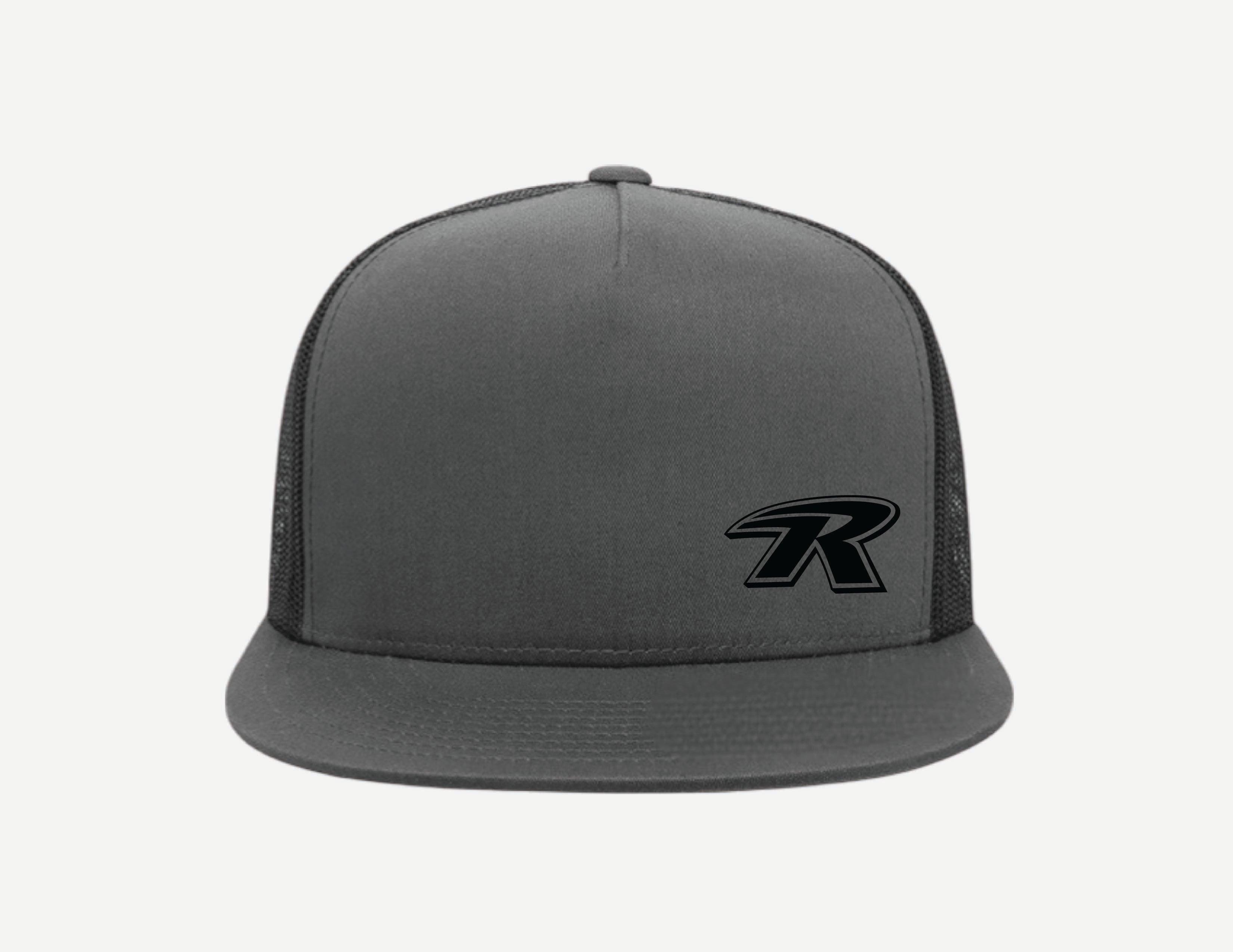 Flat Bill 6 Panel Trucker Hat