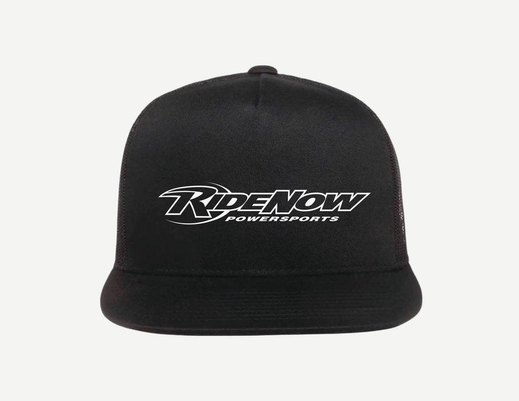 Flat Bill 6 Panel Trucker Hat