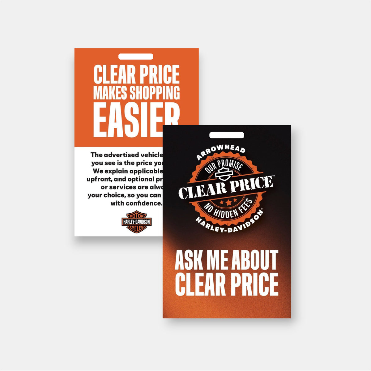 Clear Price: Lanyard Card