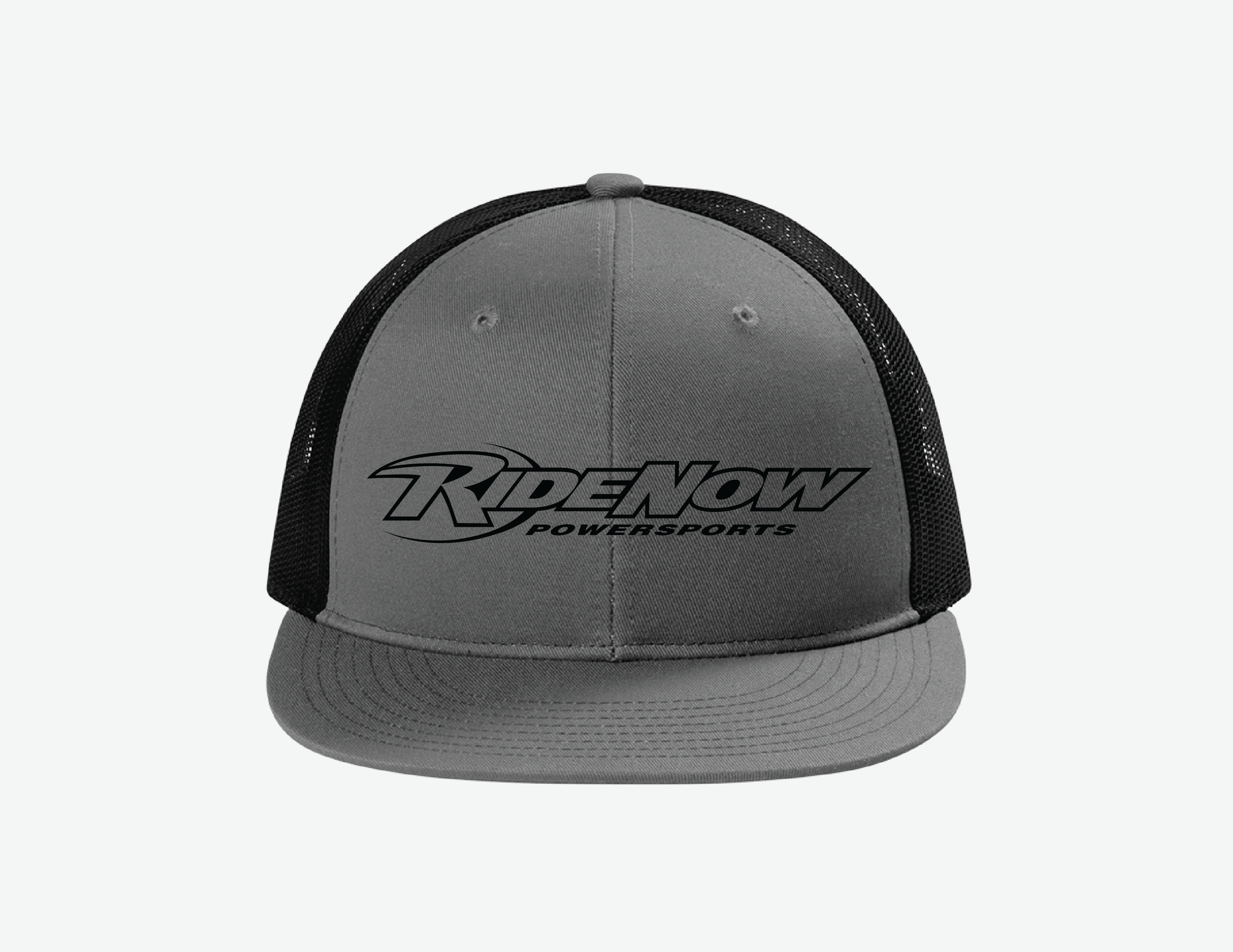 Flat Bill 6 Panel Trucker Hat