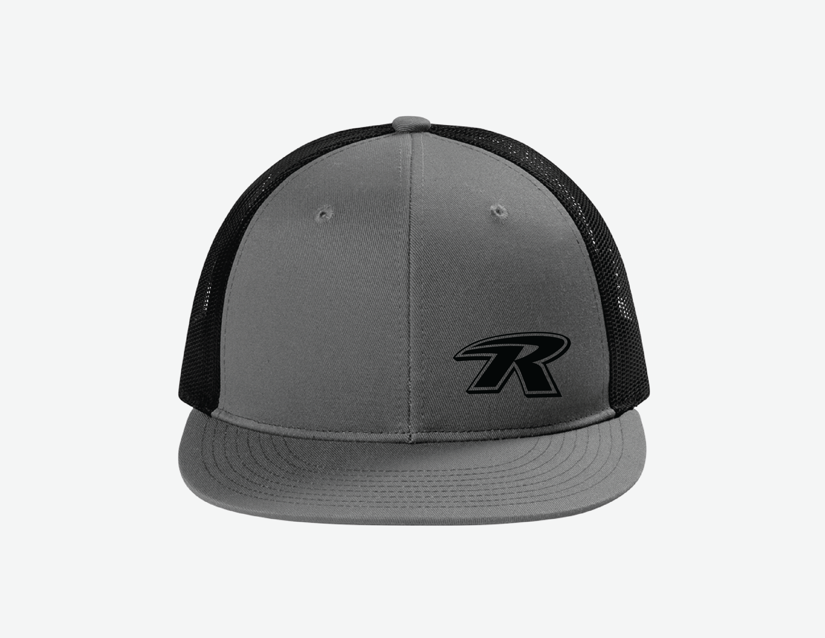 Flat Bill 6 Panel Trucker Hat