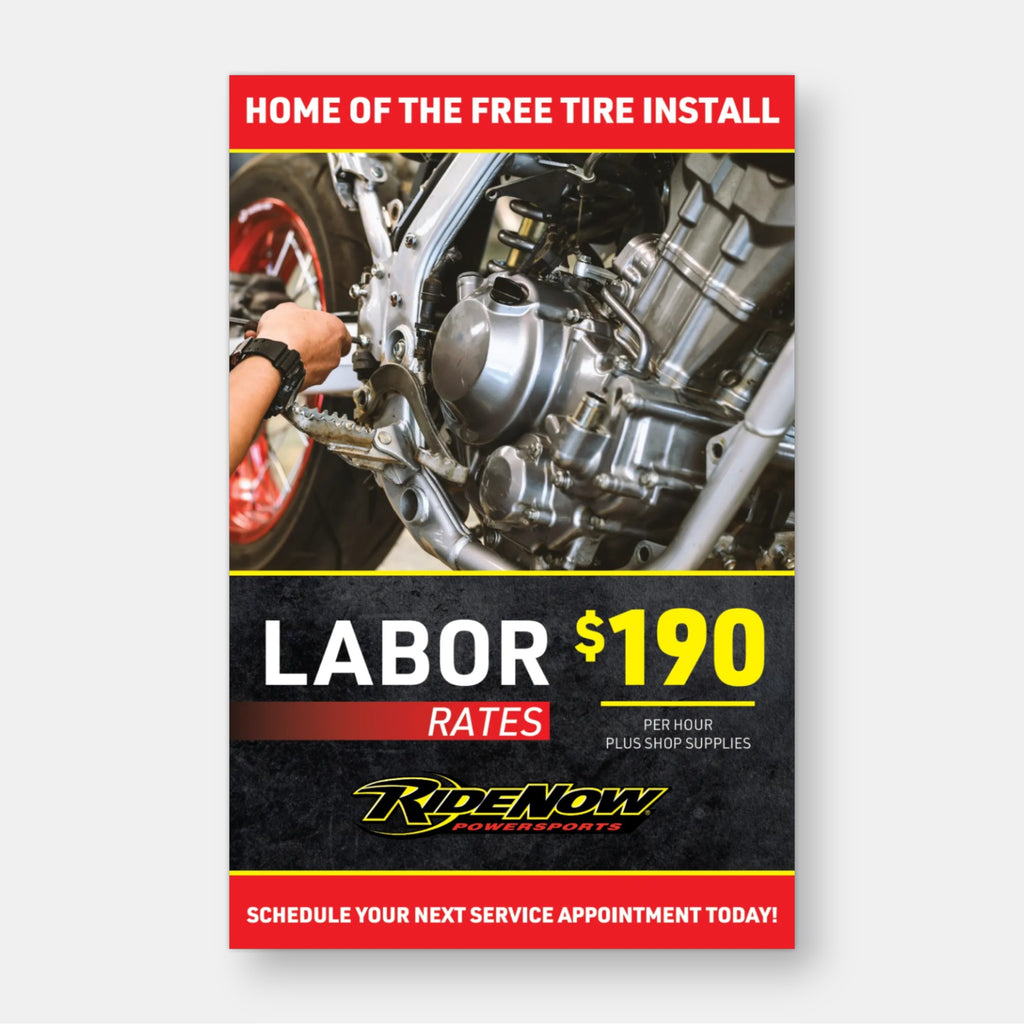 Labor Rate Signs (Clings & Posters)