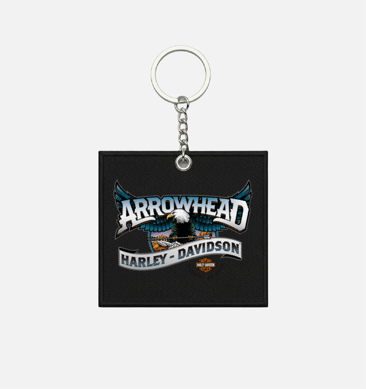 Embroidered Patch Keychain